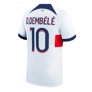 Lacne Muži Futbalové dres Paris Saint-Germain Ousmane Dembele #10 2023-24 Krátky Rukáv - Preč